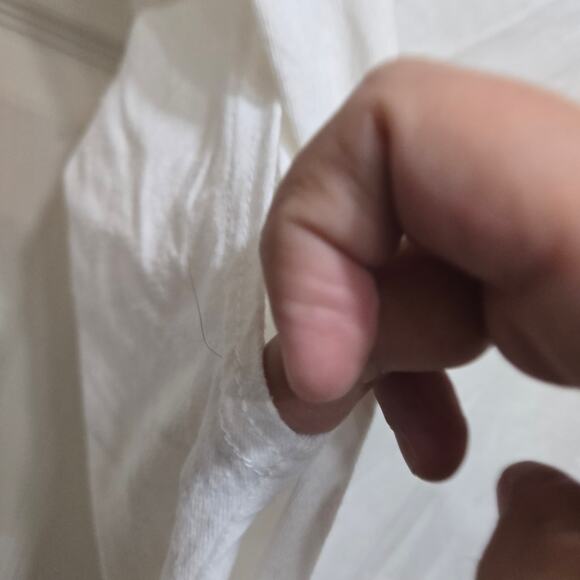 The Frankie Shop Eva White Padded Shoulder Tee XS - Picture 7 of 11